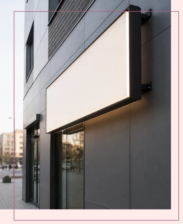 Фасадная рекламная конструкция в Минусинске от 18798 р. | Аванза-Мнс