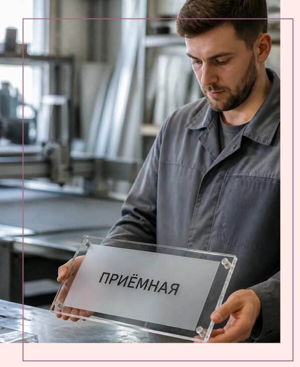 Таблички из оргстекла на заказ в Минусинске от 3963 р. | Аванза-Мнс